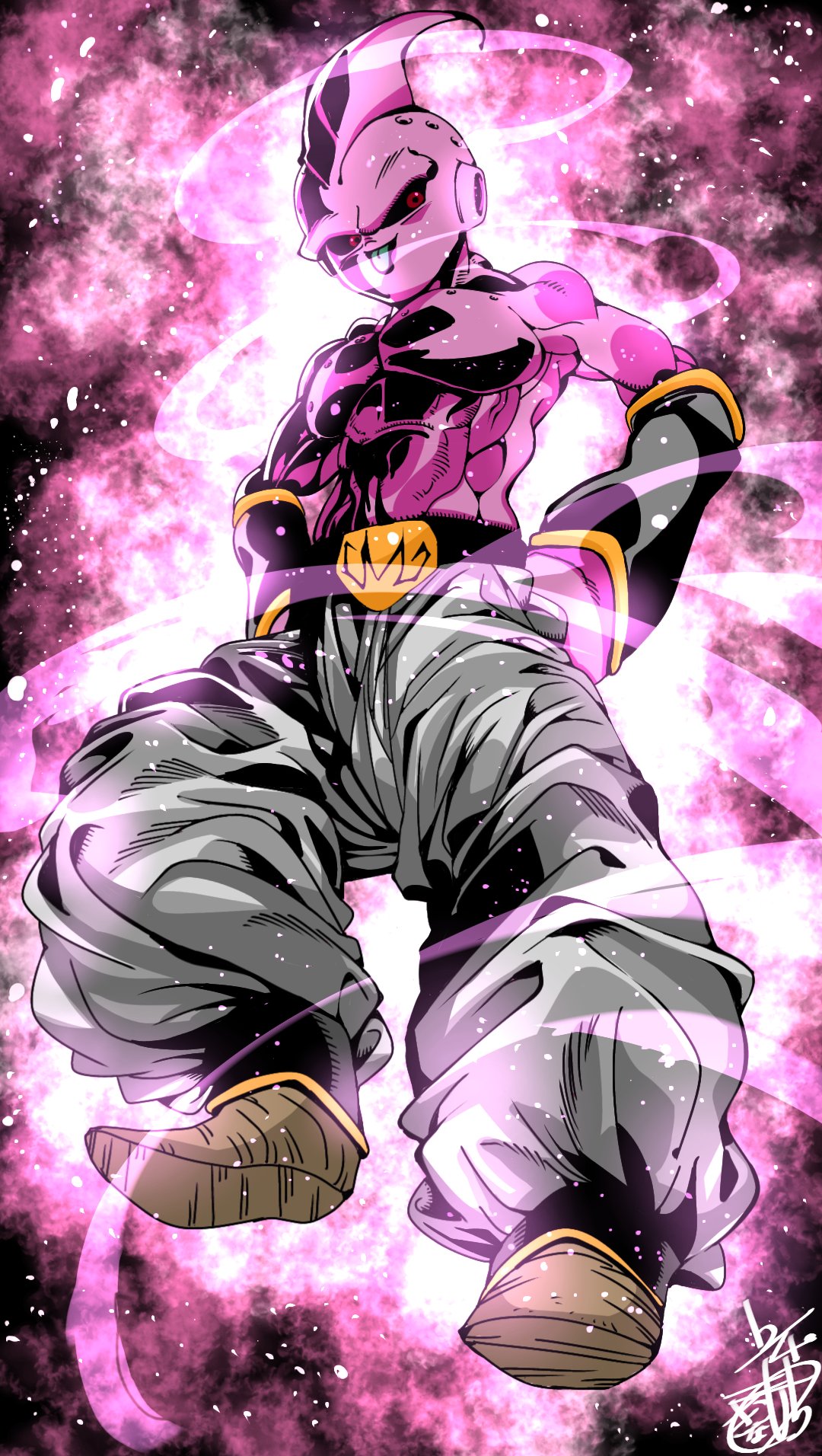 きなこもち 有償依頼募集中 魔人ブウ 純粋 ドラゴンボール Dragonball イラスト T Co L5mwidaxz0 Twitter