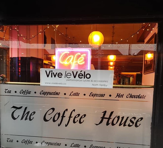 Another first for The Coffee House....

We've teamed up with our friends <a href="/vive_velo/">Vive Le Vélo</a> and now stock a wide range of bike maintenance products &amp; accessories, perfect gifts for your favourite cyclist

Bike parking available whilst you shop in town.
<a href="/bbcburnsy/">David Burns</a> <a href="/andycomfort/">Andy Comfort</a> <a href="/peter_levy/">Peter Levy</a>