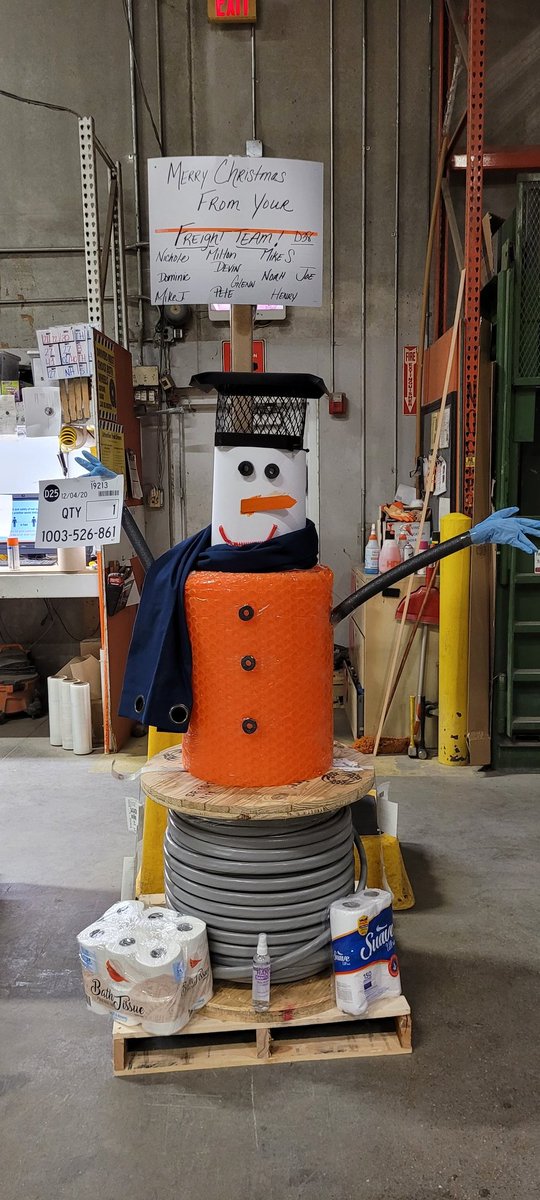 Freddy the freightman helping 2708 spread the holiday cheer. With an item from each department, freight team definitely nailed this task for the 12 days of Christmas 🎄 <a href="/GuarinoSarah/">Utica United 2708</a> <a href="/KSorgani/">KatieSorgani</a> <a href="/tennvols34/">SHANNON GOODELL</a> @ashley2708HD @LittleMidge81 <a href="/MJunga61/">Michael</a> @XKerrigan <a href="/Teniell28948657/">Tenielle</a> @