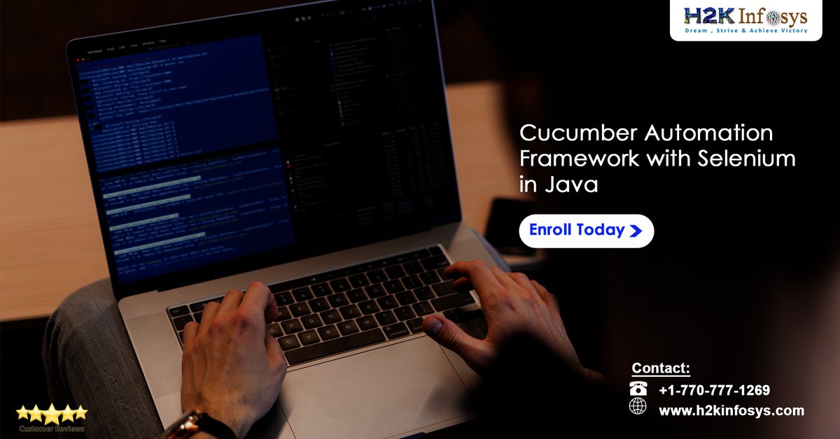h2kinfosys's tweet image. Learn TestNG, JUnit, Cucumber among other automation testing frameworks in our Selenium certification training program!
More:
Call: +1 770-777-1269
Email: training@h2kinfosys.com
Visit: bit.ly/38qWWoi
WhatsApp: bit.ly/3jTC5A2
#Seleniumframework #H2kinfosys
