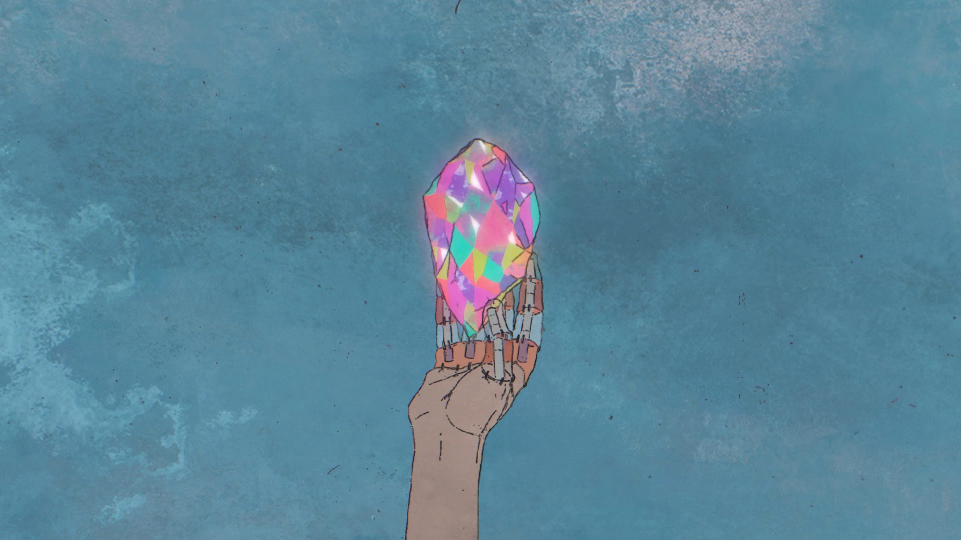 Apple Music Japan 心動かすあの音楽を いつでも手の中に Straysheep のために 米津玄師 が描き下ろした美しいイラストレーションの中で象徴的に輝き続けるクリスタル Applemusic とのコラボレーションを通じて世界中へと拡散し人々の心へと届いて