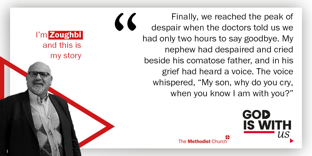 No matter what you’ve been through this year, know that God is with you. Read the rest of Zoughbi’s story at findingourhope.co.uk #GodIsWithUs