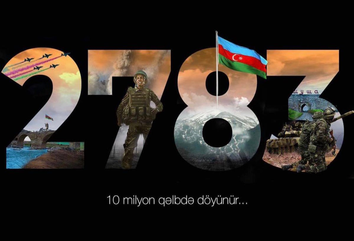 The name of the victory is Karabakh!
The symbol of victory is nightingale!
Hero of victory Azerbaijani Soldier!
#VictoriousAzerbaijaniHeroes 
#BIR2020