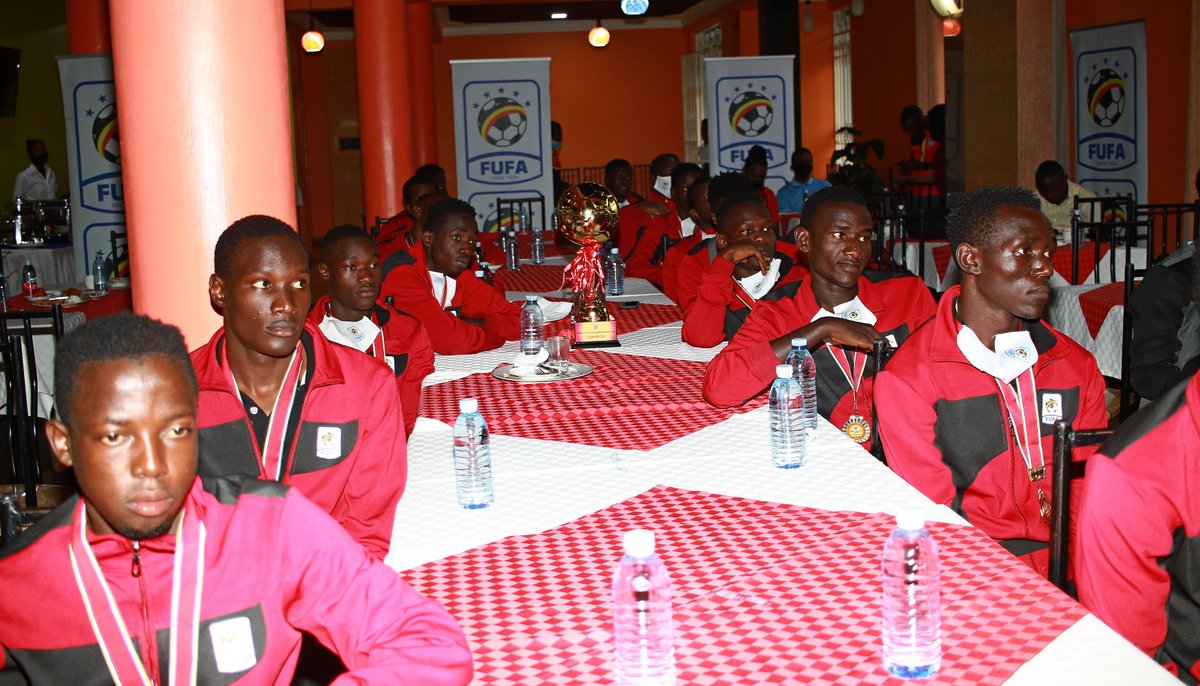 OfficialFUFA's tweet photo. Victorious Hippos hosted to a VIP breakfast by the FUFA President Eng. @MosesMagogo and his Executive  on Friday morning at Javine Hotel, Ndeeba 🇺🇬. 
#ItIsHome https://t.co/NX2SsH7rUk