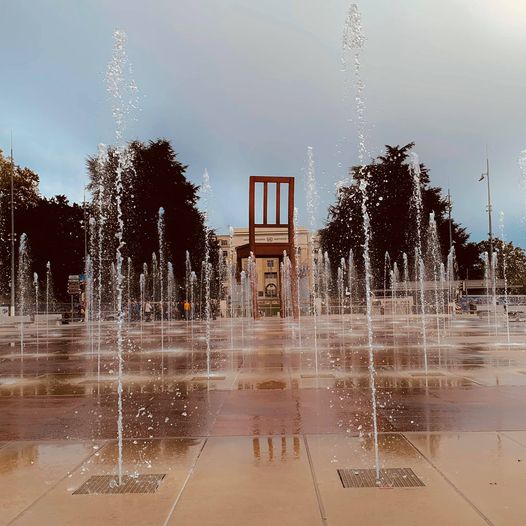 Broken Chair on the Place des Nations, Geneva