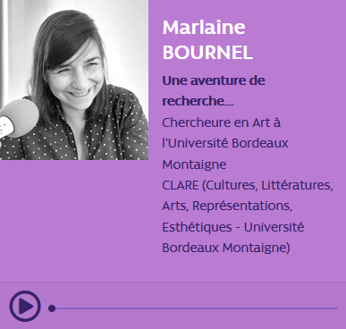 UBMontaigne's tweet photo. 📻Secret sur les ondes autour du projet collectif de recherche en art Moby-Dick 🐳, mais c'est quoi être chercheur en art ? Réponse avec Marlaine Bournel de l'@ubmontaigne
👉https://t.co/ldUdkzSZZr https://t.co/Px9885USVx