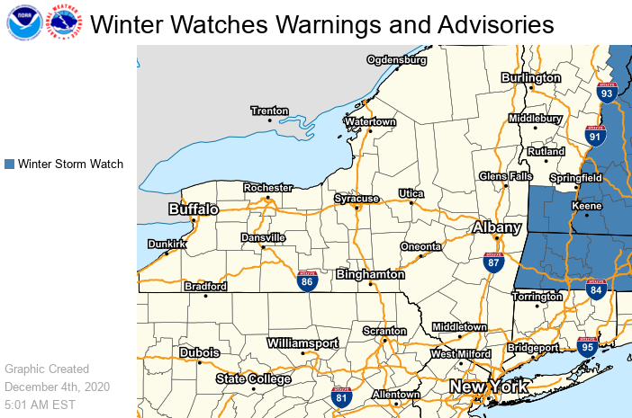 NWSAlbany's tweet photo. Potential winter storm this weekend. A Winter Storm Watch remains in effect for southern Vermont and the Berkshires of western Massachusetts for Saturday and Saturday night: https://t.co/whv3jIEo24
#wxvt #wxma #ctwx #wxny https://t.co/yeU9vrBVsl