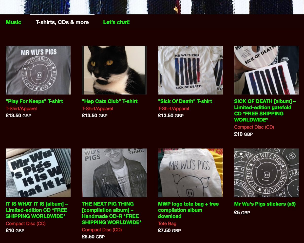 MrWusPigs's tweet image. It&apos;s the last #BandcampFriday of the year. Click the link in my bio to buy things for people you don&apos;t like. 🐷❤️ #mrwuspigs #diypunk #garagepunk #fuzzpop #kentpunk #dealtown