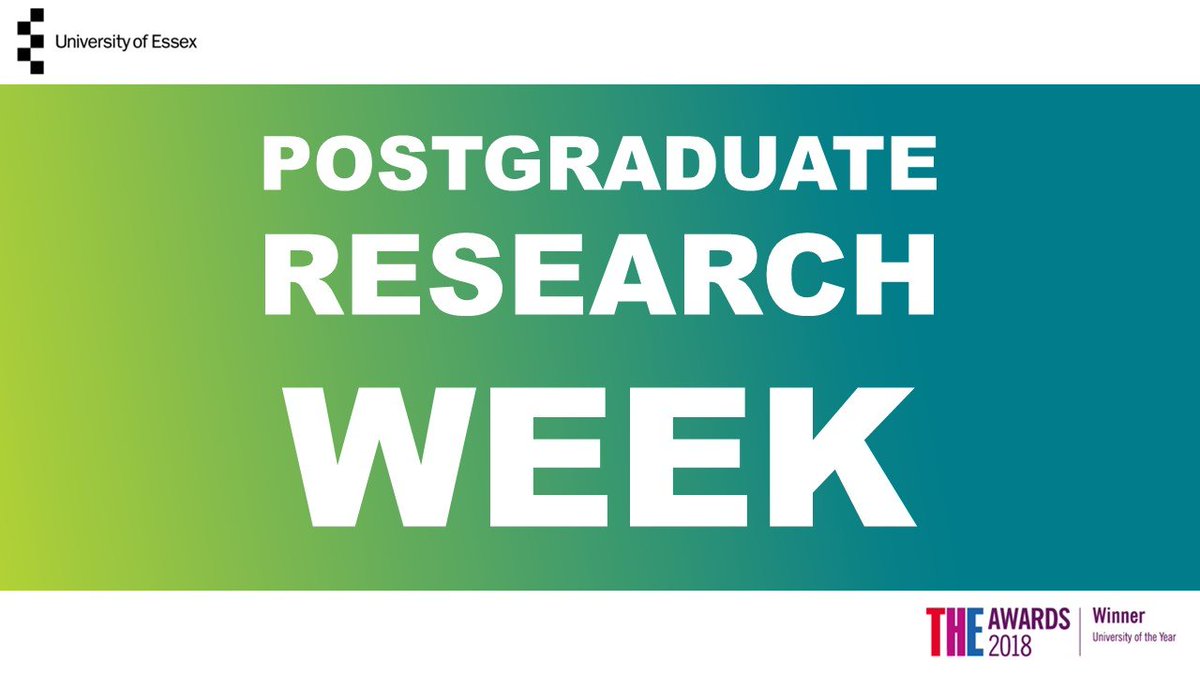 Postgrads_Essex (@essexpostgrads) on Twitter photo University of Essex Postgraduate Research Week
Monday 7th December - Friday 11th December 🌟
#PGRWEEK Full range of events, seminars & get-togethers
Pls RT <a href="/Uni_of_Essex/">University of Essex</a> <a href="/ResearchEssex/">Research at Essex</a> <a href="/LiFTS_at_Essex/">LiFTS_at_Essex</a> <a href="/essexsociology/">Sociology @ Essex</a> <a href="/Essex_EBS/">Essex Business School</a> <a href="/EssexPsychology/">EssexPsychology</a> <a href="/EssexLawSchool/">Essex Law School</a> <a href="/UoE_Economics/">Uni Essex Economics Dept</a> University of Essex Postgraduate Research Week
Monday 7th December - Friday 11th December 🌟
#PGRWEEK Full range of events, seminars & get-togethers
Pls RT <a href="/Uni_of_Essex/">University of Essex</a> <a href="/ResearchEssex/">Research at Essex</a> <a href="/LiFTS_at_Essex/">LiFTS_at_Essex</a> <a href="/essexsociology/">Sociology @ Essex</a> <a href="/Essex_EBS/">Essex Business School</a> <a href="/EssexPsychology/">EssexPsychology</a> <a href="/EssexLawSchool/">Essex Law School</a> <a href="/UoE_Economics/">Uni Essex Economics Dept</a>