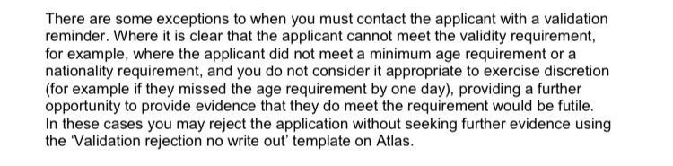 (13) But when it comes to requirements that cannot be met, even if given the opportunity to rectify the error (e.g. a requirement to be a Commonwealth citizen), your application will just be returned as invalid.