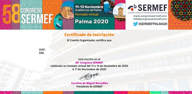 Descarga de certificados 📜📜📜
Puedes descargarte los certificados de asistencia, comunicaciones,colaboración y participación del Congreso.
Accede a tu área personal en la web del congreso introduciendo tus claves de usuario y contraseña y descárgatelos ⏩cutt.ly/6hbrvor
