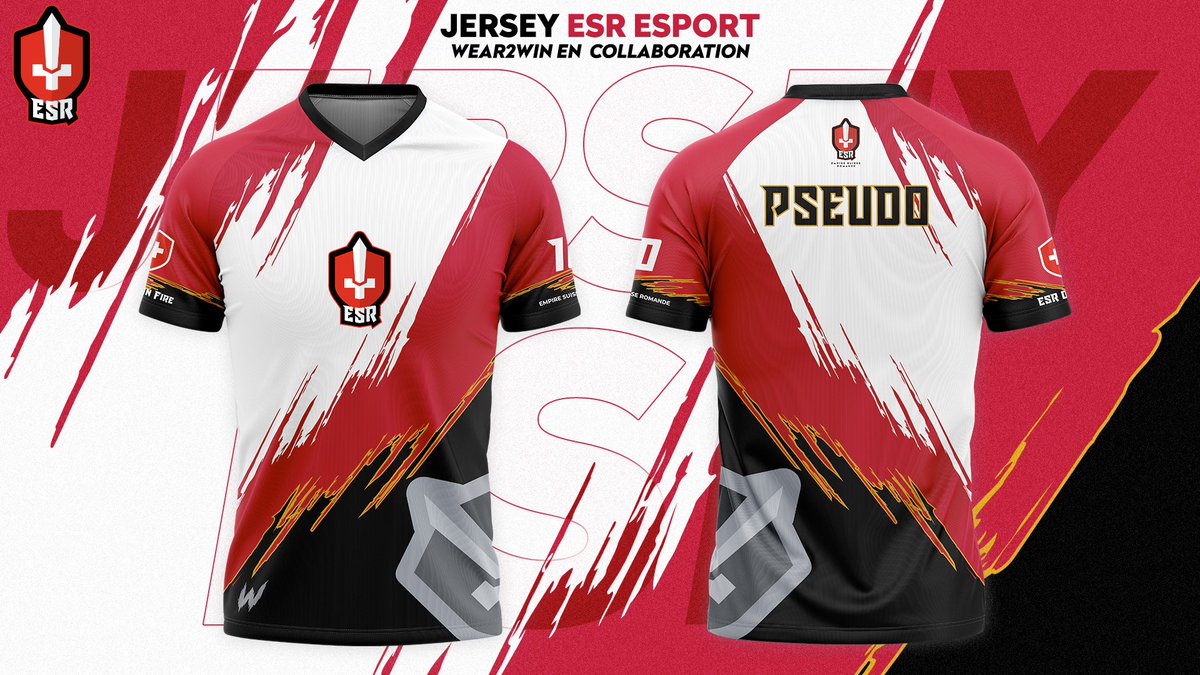 Nouvelle étape pour la structure et la saison 2021 🚀

On est ravi de vous présenter cette création unique de nos maillots avec notre premier partenaire <a href="/WinWear2/">Wear2Win</a> 🤝

Très content de pouvoir porter fièrement nos couleurs et d'avoir travaillé avec une entreprise🇨🇭

#ESROnFire🔥