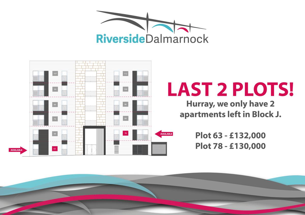 HURRAY - LAST 2 APARTMENTS IN BLOCK J!!!!⏱
We haven't posted in a while as we've been so busy taking reservations for the remaining plots in Block J. These last 2 plots are both 2 bedroom apartments and face north, towards the central garden area.