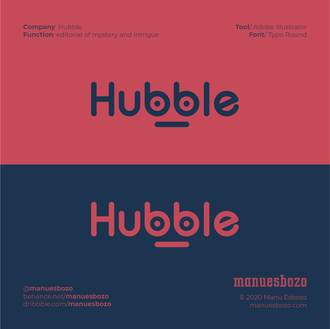 [HUBBLE LOGO]

Publishing company dedicated to the compilation of literary works. It is specialized in the genre of mystery and intrigue.

#hubble #editorial #mystery #logo #logodesigns #logodesigner #brand #branding #brandidentity #illustrator #manuesbozo