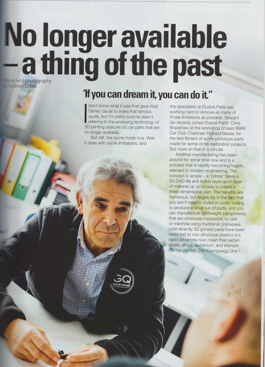 Thanks to the <a href="/BMWCCGB/">BMW Car Club GB</a> for the opportunity to showcase our capabilities in this month’s Straight Six 👇🏻