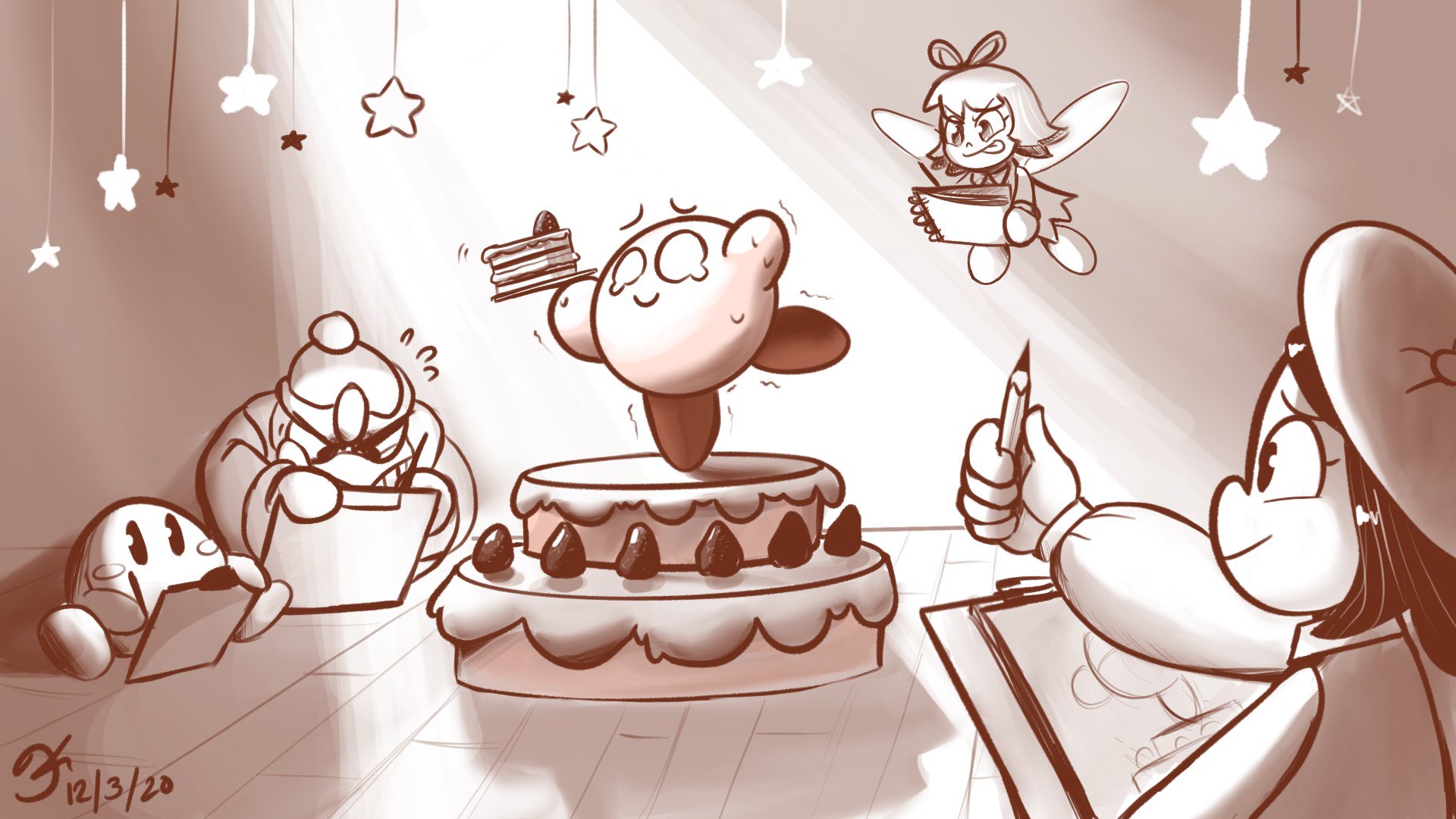 توییتر \ MinionkingKarl⭐️Story Artist Looking for Work!⭐️ در توییتر: «Kirby  64: The Crystal Shards fanart! What if Adeleine hosted drawing parties and  invited the gang to draw with her sometime? Kirby volunteered