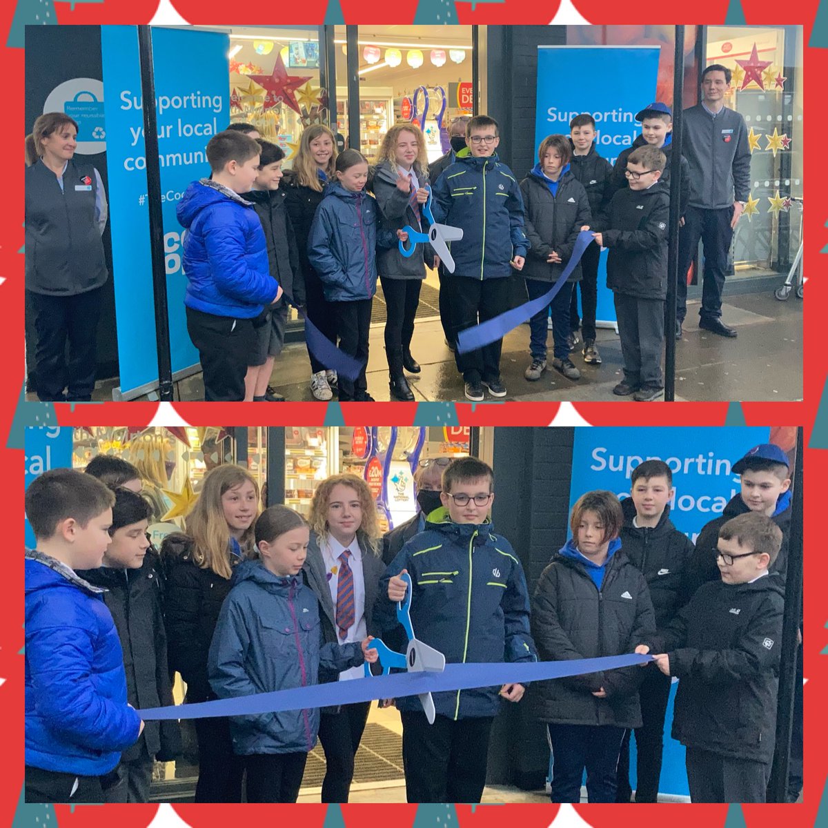NorthmuirtonPS's tweet photo. Our Senior Prefects and House Captains were delighted to officially open the sparkly new look Argyll Road Co-op today! 🌟⁦@coopuk⁩ This community store was tremendously supportive to the school during lockdown and is a real hub within North Muirton. 🥰#team #together https://t.co/bbemgRK5Sm