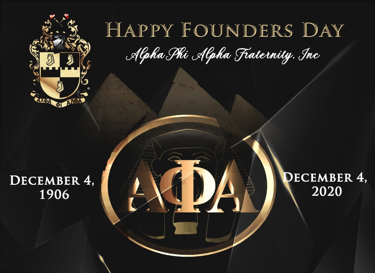 AKAEGOChapter's tweet photo. The ladies of Alpha Kappa Alpha Sorority, Incorporated (R) - Epsilon Gamma Omega Chapter would like to wish our brothers of Alpha Phi Alpha Fraternity, Incorporated (R) a Happy Founders' Day today.
#Divine9Brothers #APhiA #114YearsofService https://t.co/FgiLAperuN