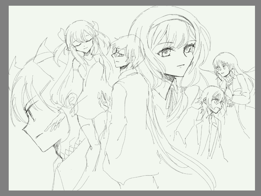 夢に願いをすごくよかったな…って描きはじめたんだけど、はじめたところにメイドさんパニックがはじまってあたまがドカーンしてしまった 