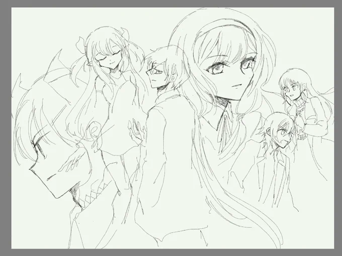 夢に願いをすごくよかったな…って描きはじめたんだけど、はじめたところにメイドさんパニックがはじまってあたまがドカーンしてしまった 