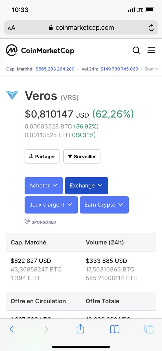 Kendo2508's tweet photo. ⁦@VEROSFP⁩ #VEROS #VRSCOIN ALL THE WAY TO $10 USD  
#dogecoin #WallStreet #BTC #cryptocurrencies #EXCHANGE #DeFi #BNB https://t.co/dCagaMp1zZ