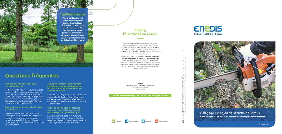 enedis_normand's tweet photo. #VendrediLecture : Si vous profitez de l'automne et du #confinement2 pour élaguer vos #arbres, consultez notre guide pour intervenir en toute #securite aux abords des lignes électriques !⤵️#ElectricitéPrudence @SdecEnergie @sdem_50 @TE_Orne @SDIS14 @SDIS50 @Sdis76 @sdis27 @SDIS61 https://t.co/Te2HBTyOPy