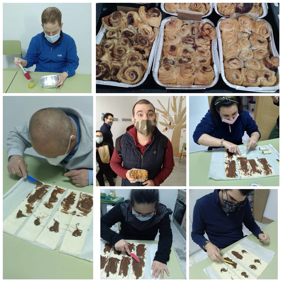 ¡Buenas 🤗!

Que mejor manera 👌 de acabar la semana y, comenzar el puente 😊 que, elaborando un dulce y rico postre 😋, Hojaldres de Chocolate. Os dejamos unas imágenes, Gracias y feliz puente 🤗.