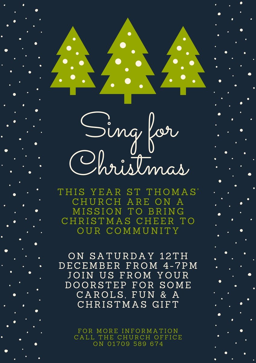 kilnhurstchurch's tweet image. This year we're on a mission to bring a bit of Christmas cheer to our community!

On Saturday 12 Dec from 4-7pm, we're inviting you to join us from your doorstep (/pavement) for some Christmas carols, a bit of fun, and free gift. 

Check out the route below &amp;amp; join us if you can!