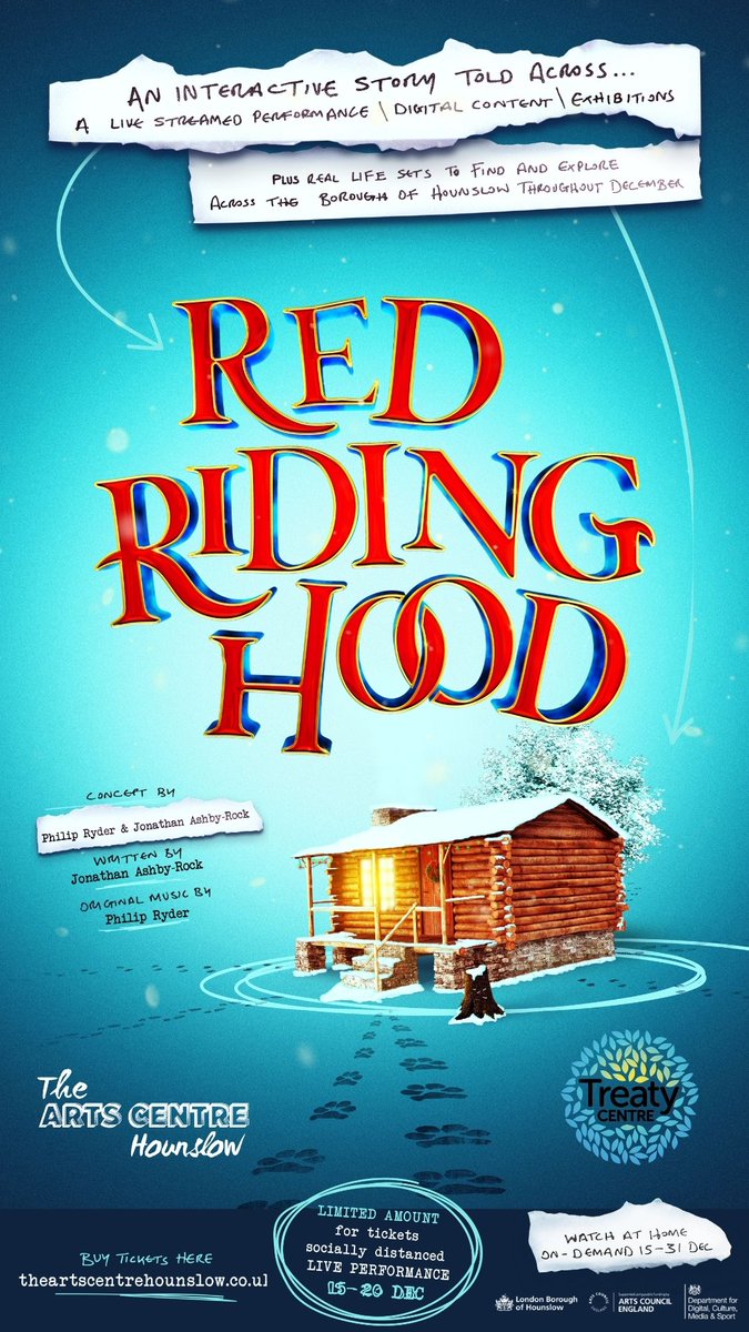 Join Red Riding Hood as you become detectives to solve the mystery of the big bad wolf's escape. Find out more about @hounslowarts interactive performance of Red Riding Hood here 👉 bit.ly/2KVRhjL