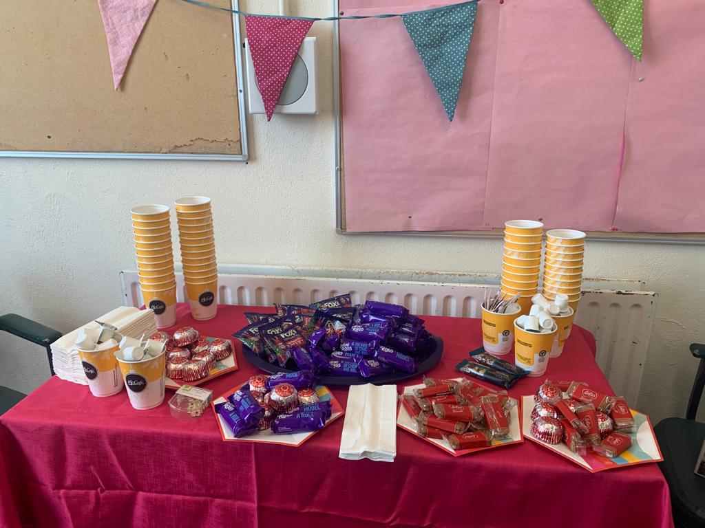 Coffee morning to celebrate the start of December, socially distanced of course! Spreading the Christmas spirit around the building. Huge thanks to Ms.Ferguson for organising.