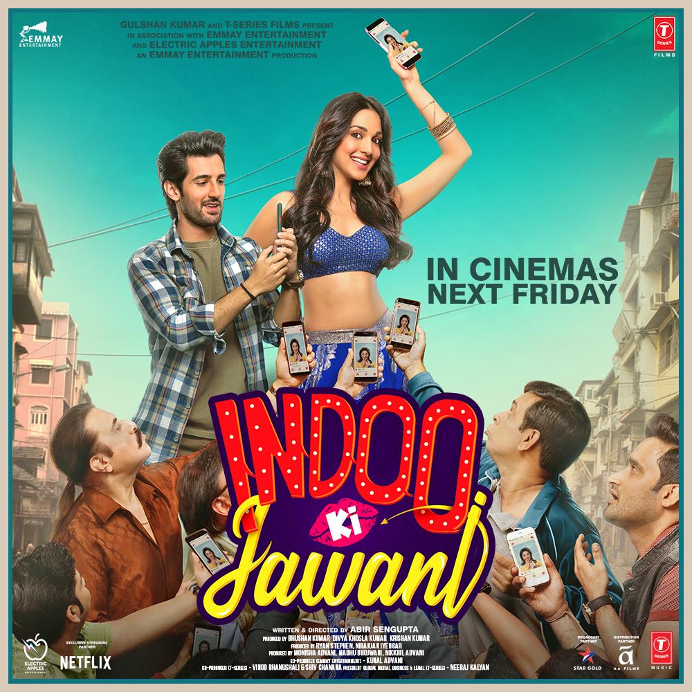 #IndooKiJawani will release across cinemas on 11 Dec 2020.
Directed by #AbirSengupta .
Starring  @advani_kiara