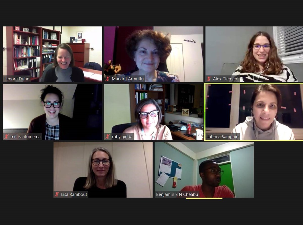 Last class finishes for the first year PhD(Health Quality) students - Congratulations on a successful Fall term!
<a href="/KTerna/">Erna Snelgrove</a> @Kibitkette @QueensuSON <a href="/QueensuHQ/">Queen's Health Quality Programs</a> <a href="/tatizorub/">Tatiana Sampaio</a> <a href="/queensgradstudy/">Queen's Graduate Studies and Postdoctoral Affairs</a>