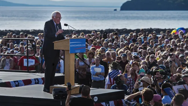 Bernie praised the Alden plan as the best possible compromise (tho notably similar to the one he ran against). Thankfully, voters rejected it in a 1985 bond measure. Had the bond passed, the public park Bernie declared his '16 prez bid in would be luxury condos instead.  #vtpoli