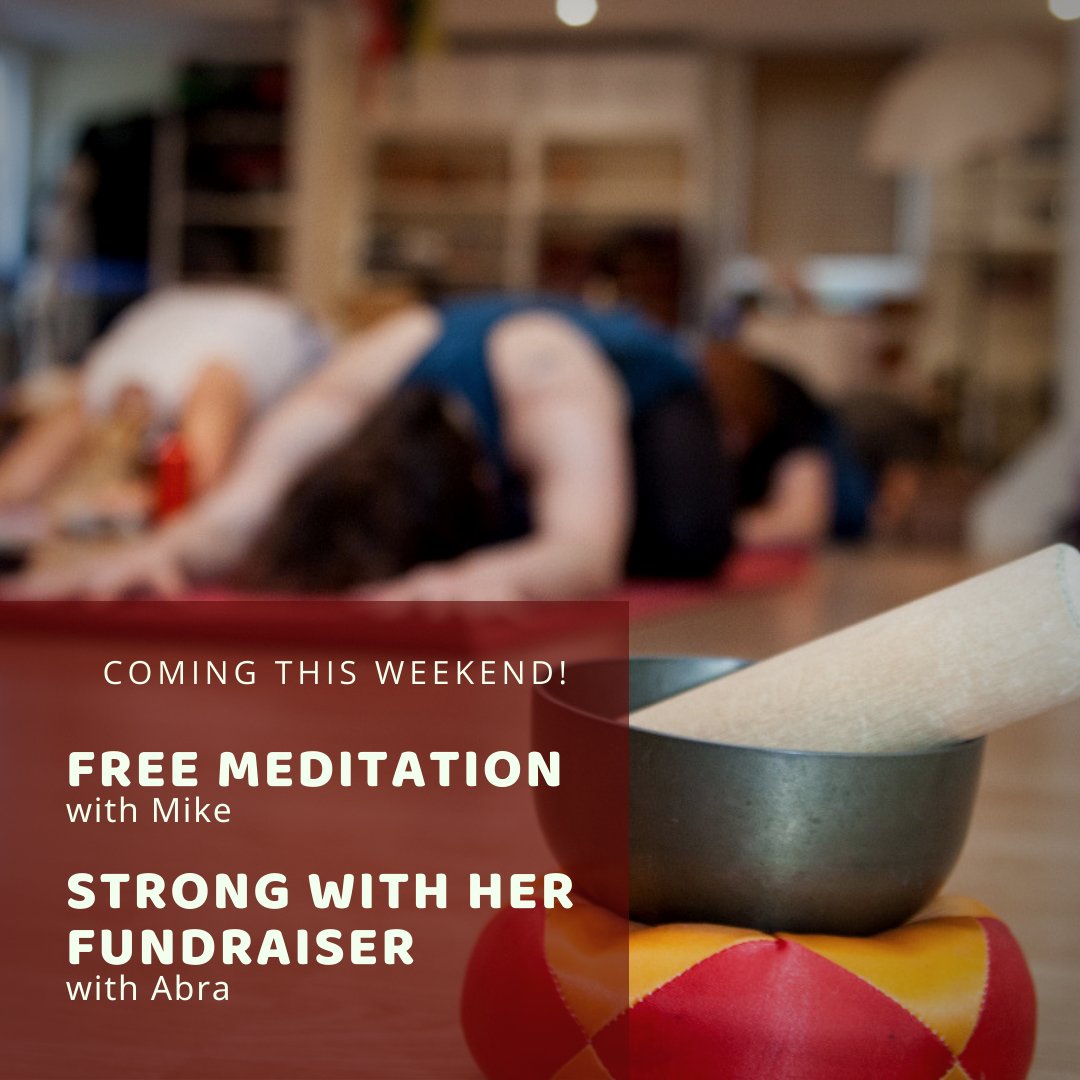 TAYS_YOGA's tweet photo. Join Mike and Abra this Sunday December 6!

Mike will be guiding a FREE meditation at 10:00am, followed up by Abra for a special class in support of the Strong with her fundraiser at 12:00pm.

You can sign up for both classes here: https://t.co/KG8nzerbxK https://t.co/pU3TizNqc9
