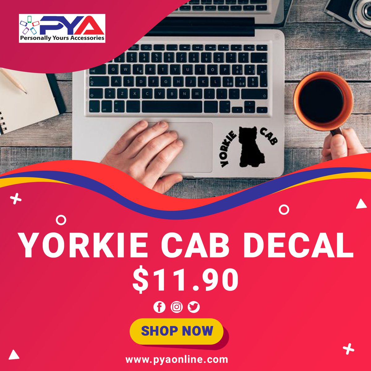 Yorkie Cab Decal is the perfect way to show your love for that furry family member or makes a great gift for friends and family.
💰💰💰

Click the link below for more information! ⬇️
l8r.it/Rmo0