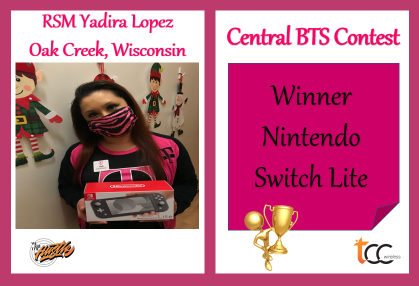 Congrats to RSM Yadira! BTS Contest Winner~You work hard you can now PLAY Nintendo Even Harder!🎮 Well done! #TCCFamily @jaymaliktcc @BrettKennedyTCC @saadzakirtcc @MikeSievert @asadirfan @mariajimenezz4 @ChartierDoug @L_Salazar18 @grox11 @dannysoro @Wireless4TCC @davidalbano11