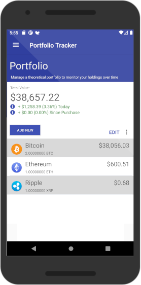 MNMApplications's tweet photo. v4.05 of #CryptoConvert is live on #GooglePlay. This update finally introduces a Portfolio feature so now you can easily track the values of your holdings over time. Full release notes:

https://t.co/5jAOi67BQ7 https://t.co/SAvqpyc0YX