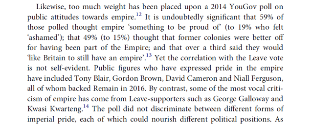 8. In response, the article tries to open up new ways of thinking about the relationship between Brexit & Empire. It also warns against simplistic readings of polling data or terms like "Empire 2.0" - a term coined by sceptical civil servants, not by Brexit-supporting ministers.