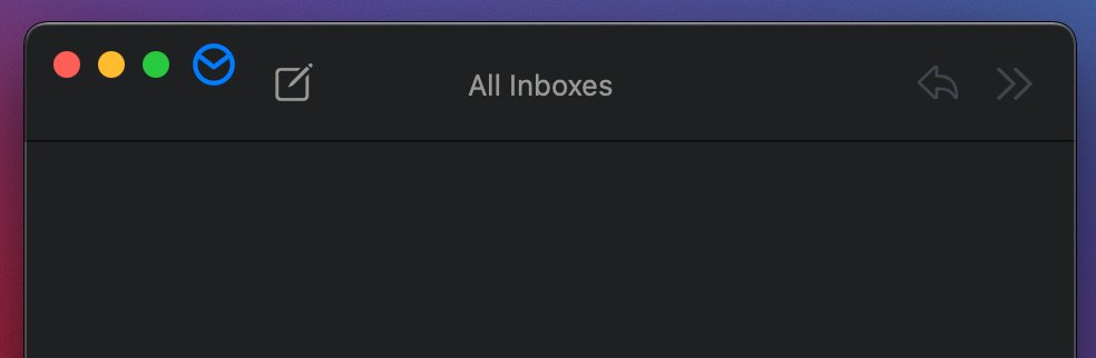 stephdewit's tweet photo. @airmailer Hello! Isn’t there some alignment issue with the ‘accounts’ icon on Big Sur? 😊 https://t.co/ZOCu67TYHV