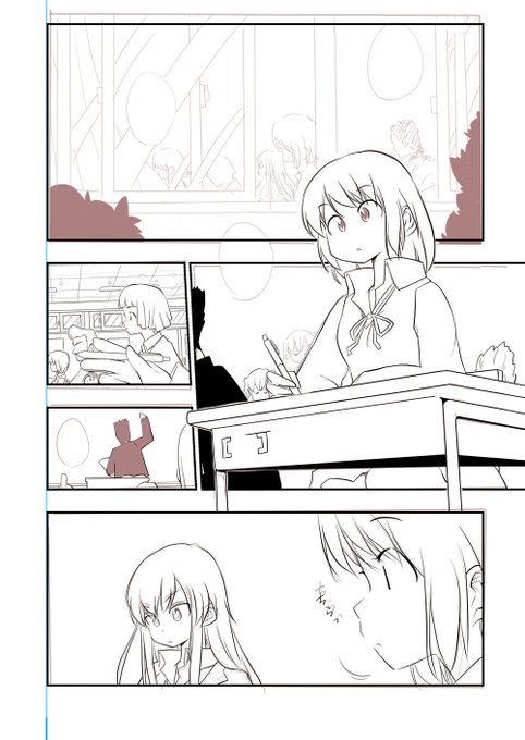 今日は漫画のペン入れをちょっと進めました。。。ちょっとだけ。。。(つ∀`)zzZ 