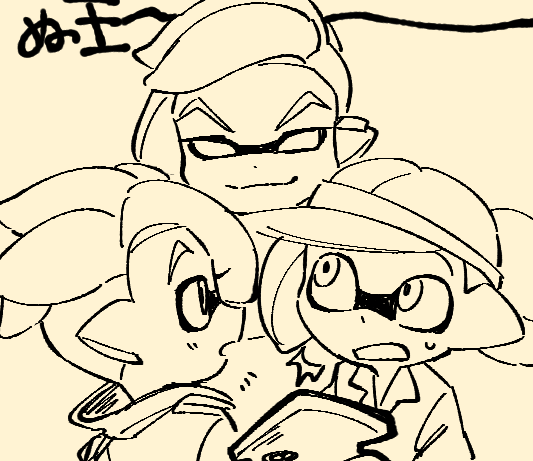 アロハくんを初めて描いています(すぐ推しと絡ませてしまう) 