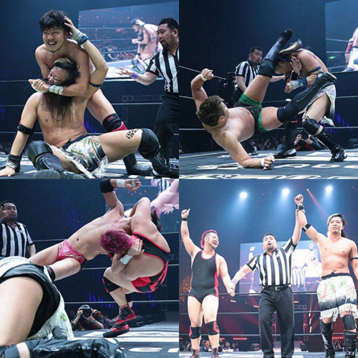 DDT_GENERATION's tweet photo. Akira Jo &amp; Kenshin Chikano ~vs~ Koki Iwasaki &amp; Shinichiro Tominaga - DDT Judgement 2018.3.25

▶️ https://t.co/Kvom9lJAXP

#Basara_pw
#プロレス
#冨永真一郎
#岩崎孝樹
#定アキラ
#近野剣心
#DDTpro https://t.co/wpkcrcN6fP