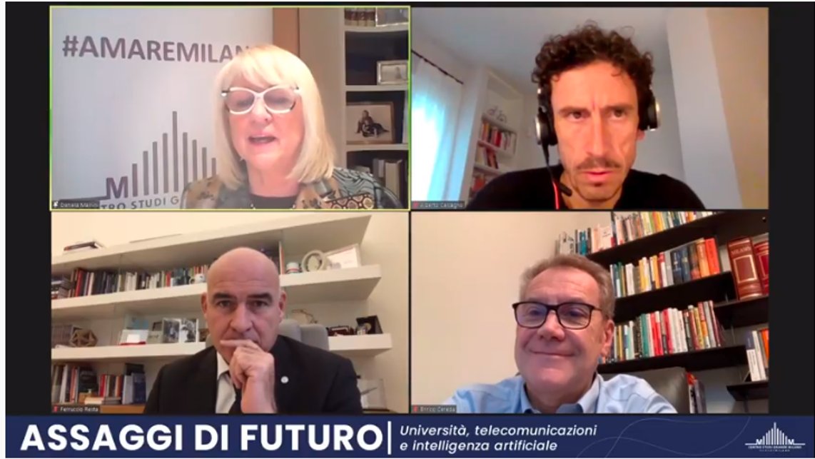 ferruccioresta's tweet photo. Con @DanielaMainini1, @ecereda e @acalcagno ho parlato di #AssaggiDiFuturo, di università al tempo del Covid, di opportunità e rischi legati al digitale, di come ristabilire la mobilità per dare occasioni ai giovani e rimettere #Milano al centro del contesto internazionale. https://t.co/k8cF8Ne0nR