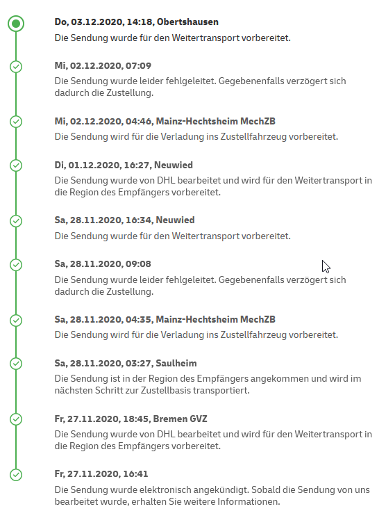 *slow clap* Good Job <a href="/DeutschePostDHL/">Deutsche Post und DHL News</a> 
#DHL #Einmalüberall #Wanderlust #Paket