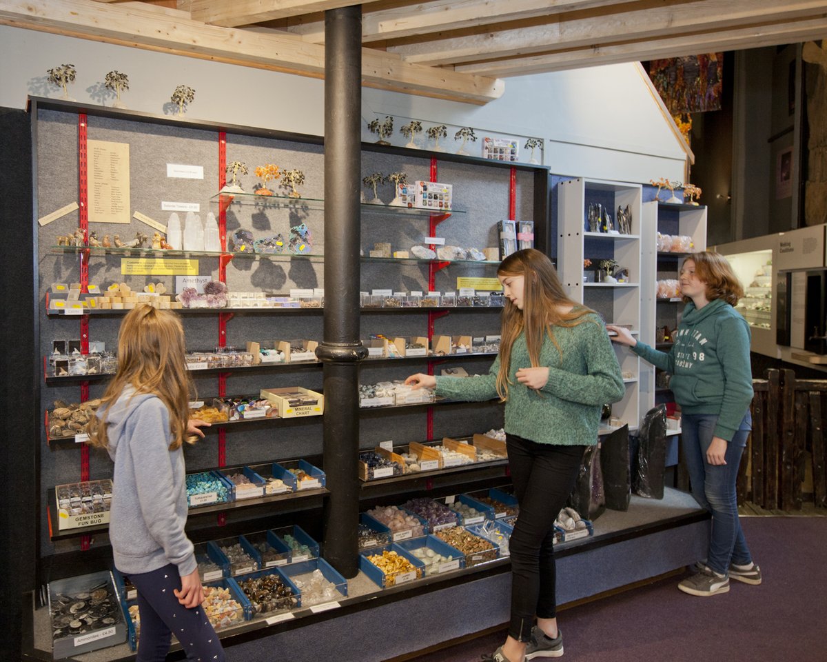 This is just a small part of the collection of crystals, rocks and fossils we have for sale. Prices from 50p to £400. Open every day from 11am-3.45pm. #shoplocal