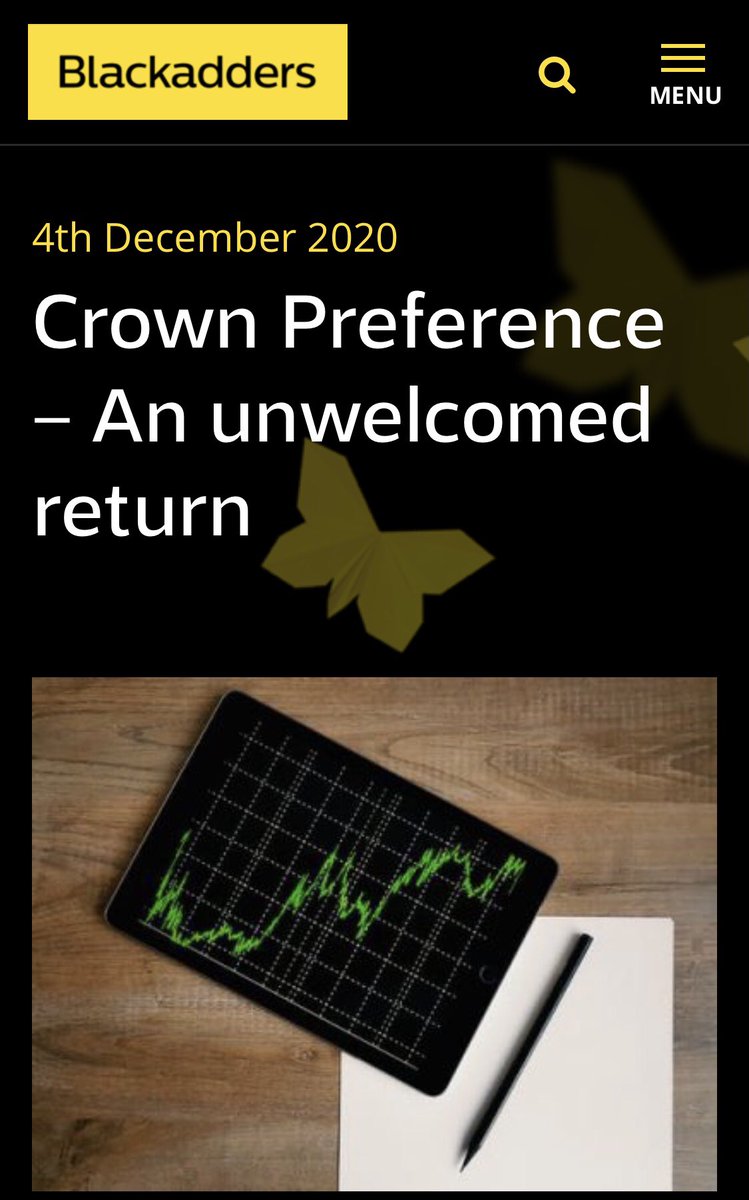 CorpLawyerBeth's tweet photo. The 1st of December saw the welcomed return of our advent calendars, trees and elves 🍫🎄🧝🏼‍♀️but for businesses an unwelcome return was in store with the reintroduction of Crown Preference. Read my blog on this here: https://t.co/ww64Rx3cbS #insolvency #crownpreference https://t.co/hjn7MkQUtR