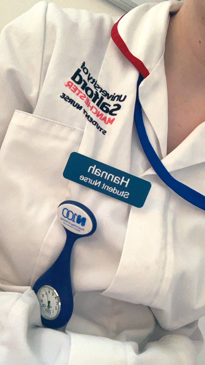 Highly recommend wearing a name tag. The amount of people who refer to me by my name makes me feel so valued 😍 colleague and patient alike. #stn #StNProject #nurse #studentnurse #thirdyear #finalplacement