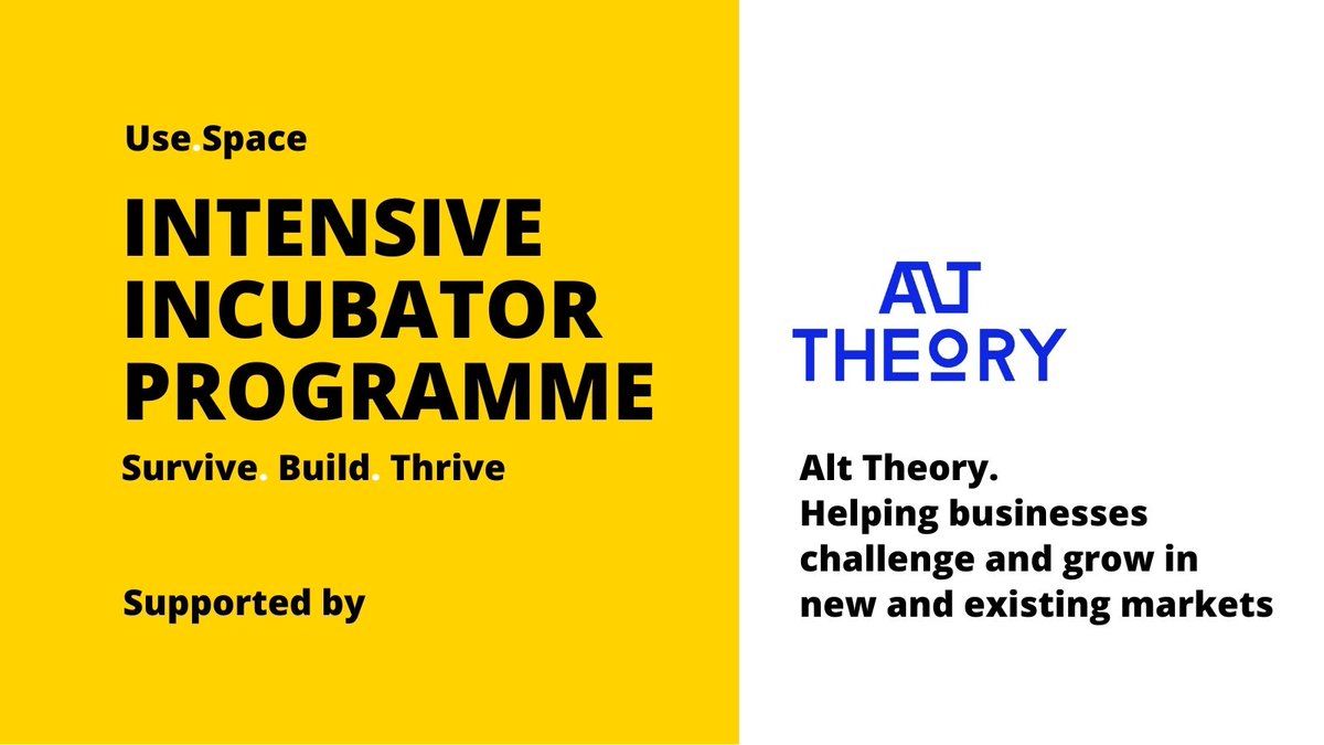 Struggling to grow your existing market? Want to find new markets?

We've got <a href="/thisisalttheory/">Alt Theory</a> supporting the successful applicants of the #UseIncubator solve those problems with innovative solutions 🧠

Apply today 👉 usespace.co.uk/intensive-incu…