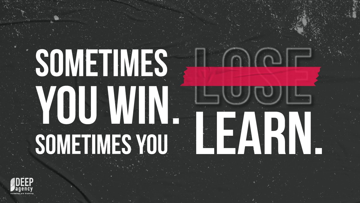 agency_deep's tweet photo. There’s no losing, Only learning 🖤 There’s no failure, Only opportunities ❤️

#deepagency #marketing #branding #marketingagency #brandingagency #marketingandbranding #motivationpost #motivationalquotes #dailymotivation #marketingdigital #successquote #successmindset https://t.co/J18aUyKVgF