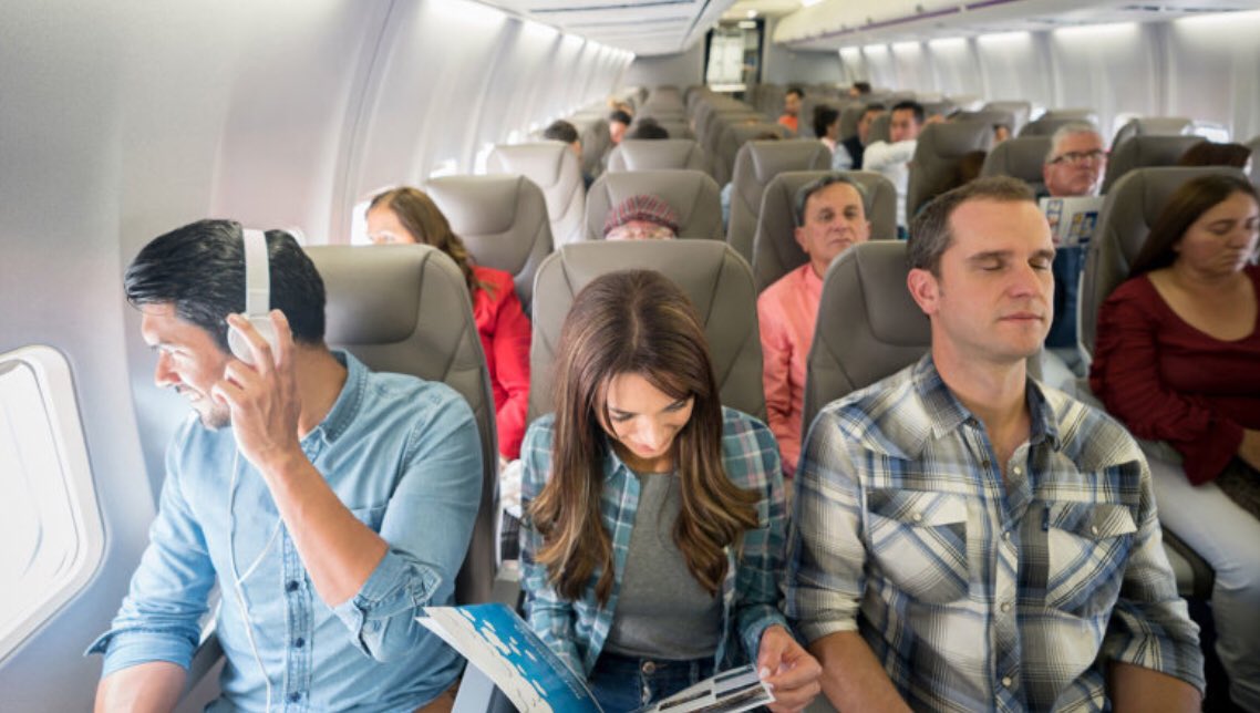 A short thread on aviation,  @AlokSharma_RDG and people. Triggered by the BEIS sec’s answer to a today programme question about flying and climate targets, to which he replied it would down to ‘the individual choice of people.’ Here’s some people choosing to be on a plane.